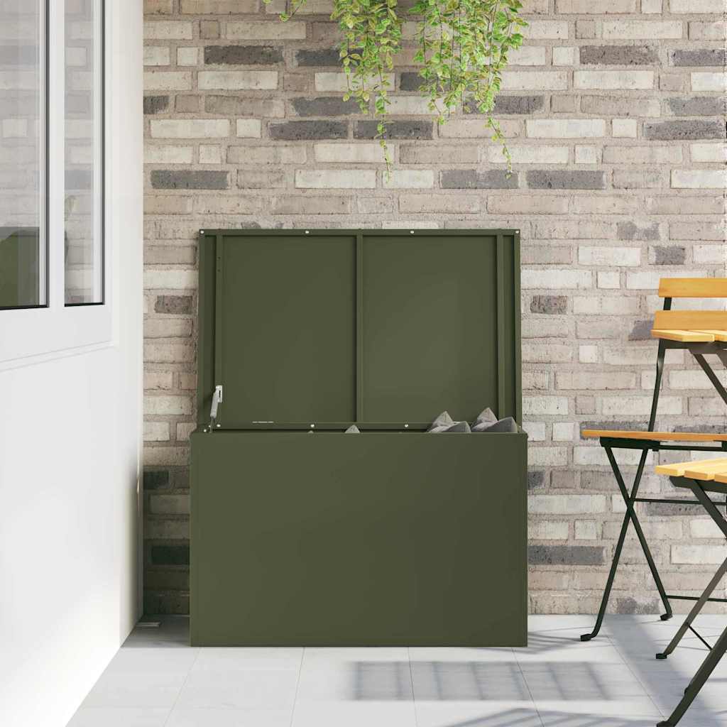 Cassa per cuscini da giardino Acciaio zincato 80 x 50,5 x 50 cm