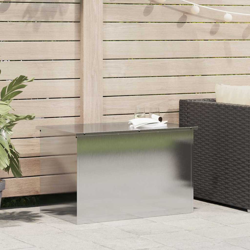 Cassa per cuscini da giardino Acciaio zincato 80 x 50,5 x 50 cm