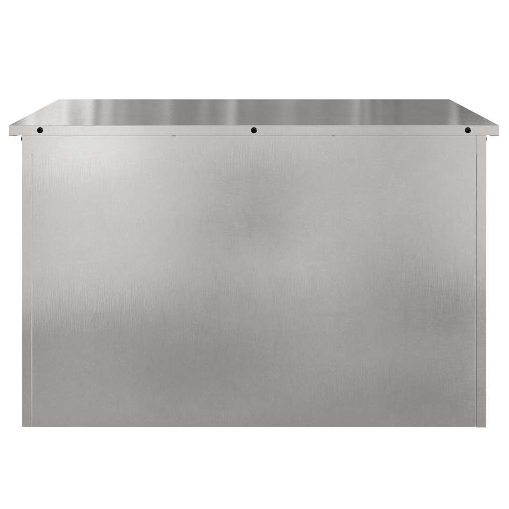 Cassa per cuscini da giardino Acciaio zincato 80 x 50,5 x 50 cm