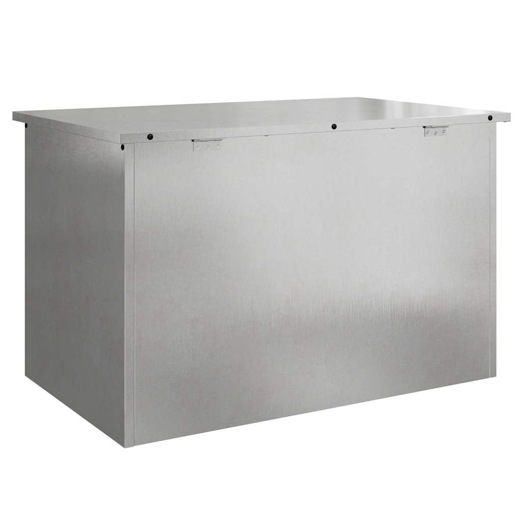 Cassa per cuscini da giardino Acciaio zincato 80 x 50,5 x 50 cm