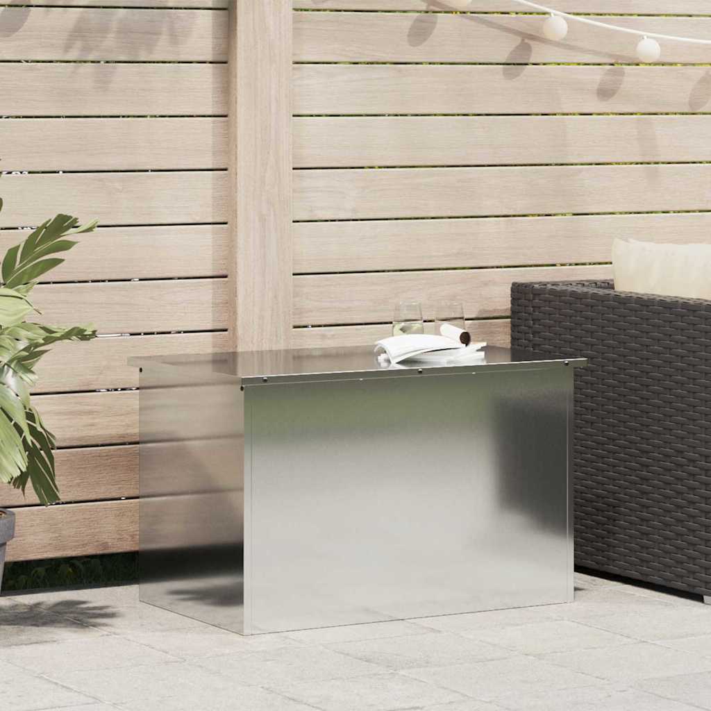Cassa per cuscini da giardino Acciaio zincato 80 x 50,5 x 50 cm