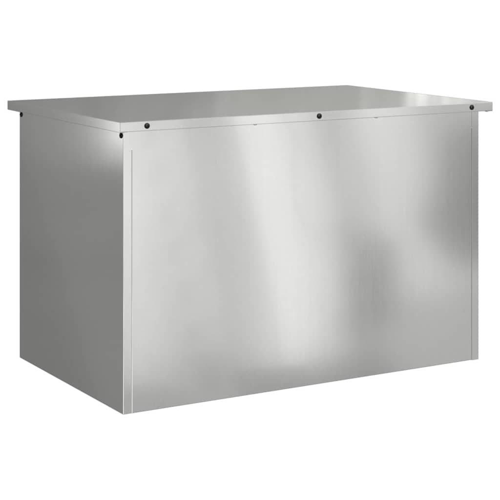 Cassa per cuscini da giardino Acciaio zincato 80 x 50,5 x 50 cm