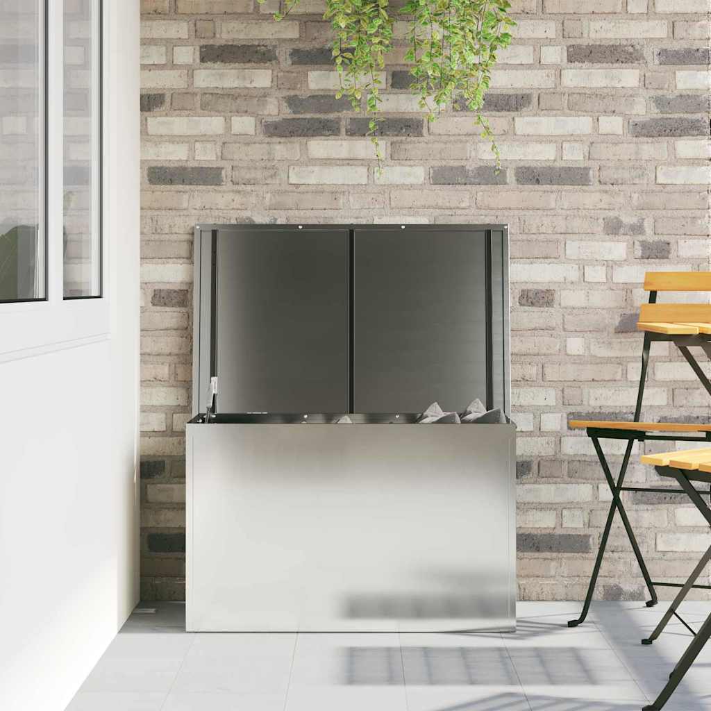 Cassa per cuscini da giardino Acciaio zincato 80 x 50,5 x 50 cm