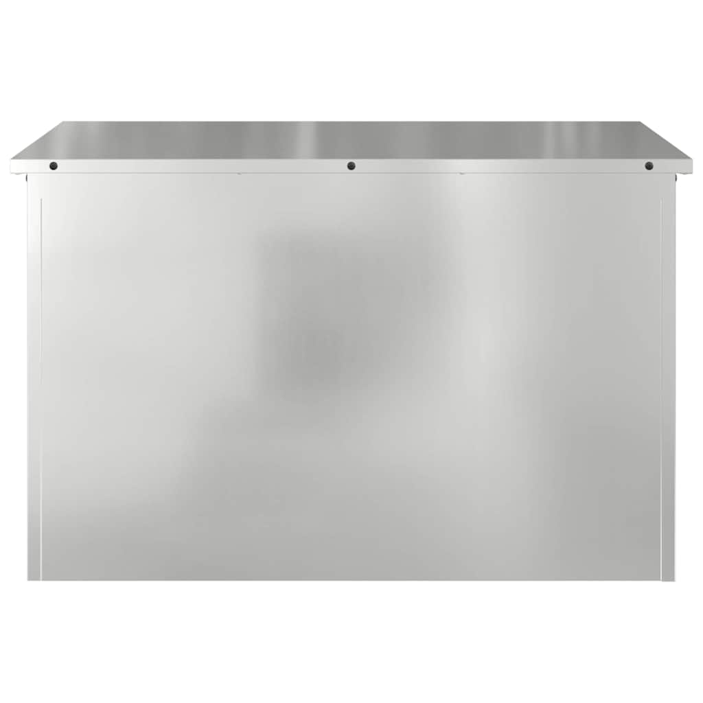 Cassa per cuscini da giardino Acciaio zincato 80 x 50,5 x 50 cm