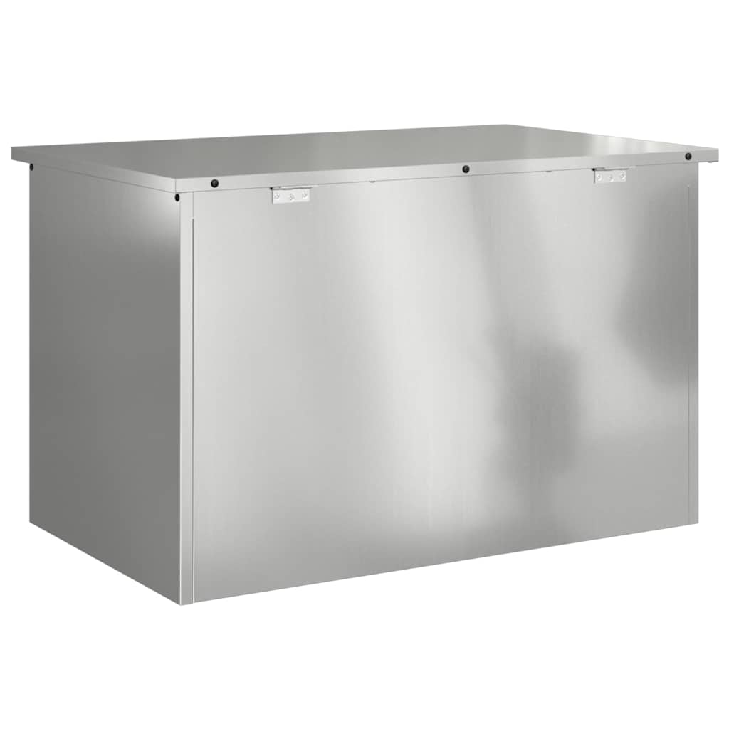 Cassa per cuscini da giardino Acciaio zincato 80 x 50,5 x 50 cm
