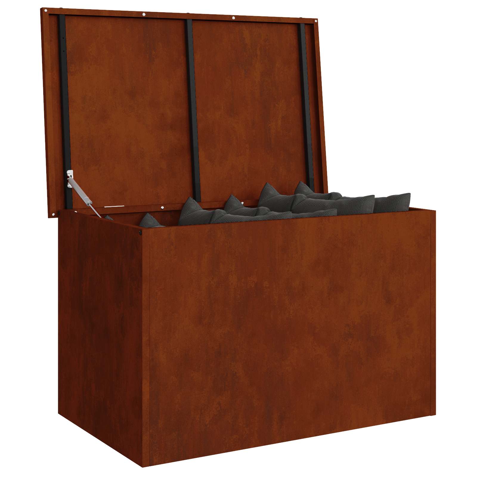 Cassa per cuscini da giardino Acciaio zincato 80 x 50,5 x 50 cm