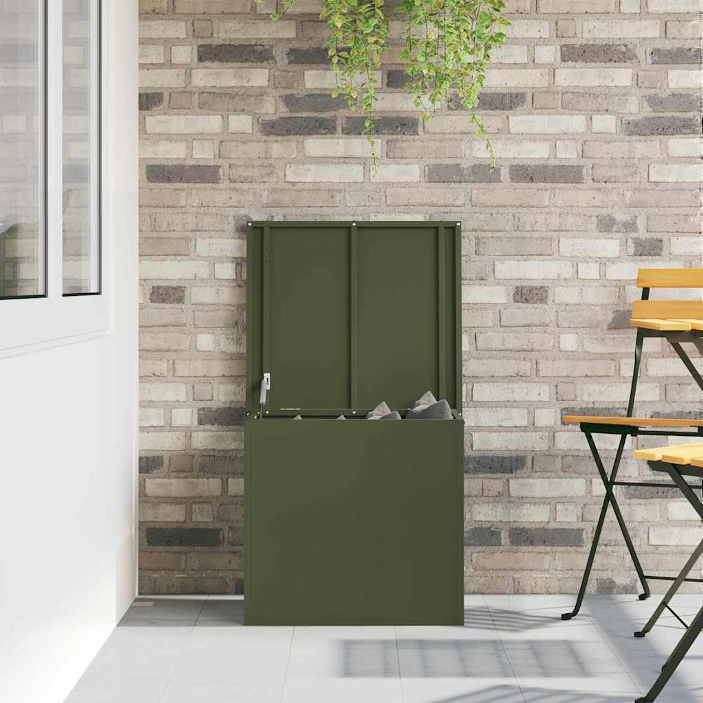 Cassa per cuscini da giardino Acciaio zincato 55 x 50,5 x 50 cm