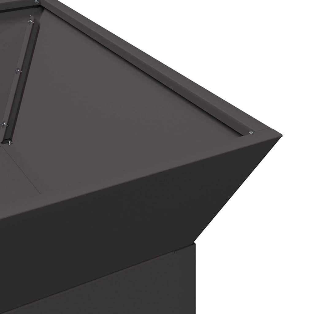 Focolare Nero 50 x 50 x 40 cm Acciaio