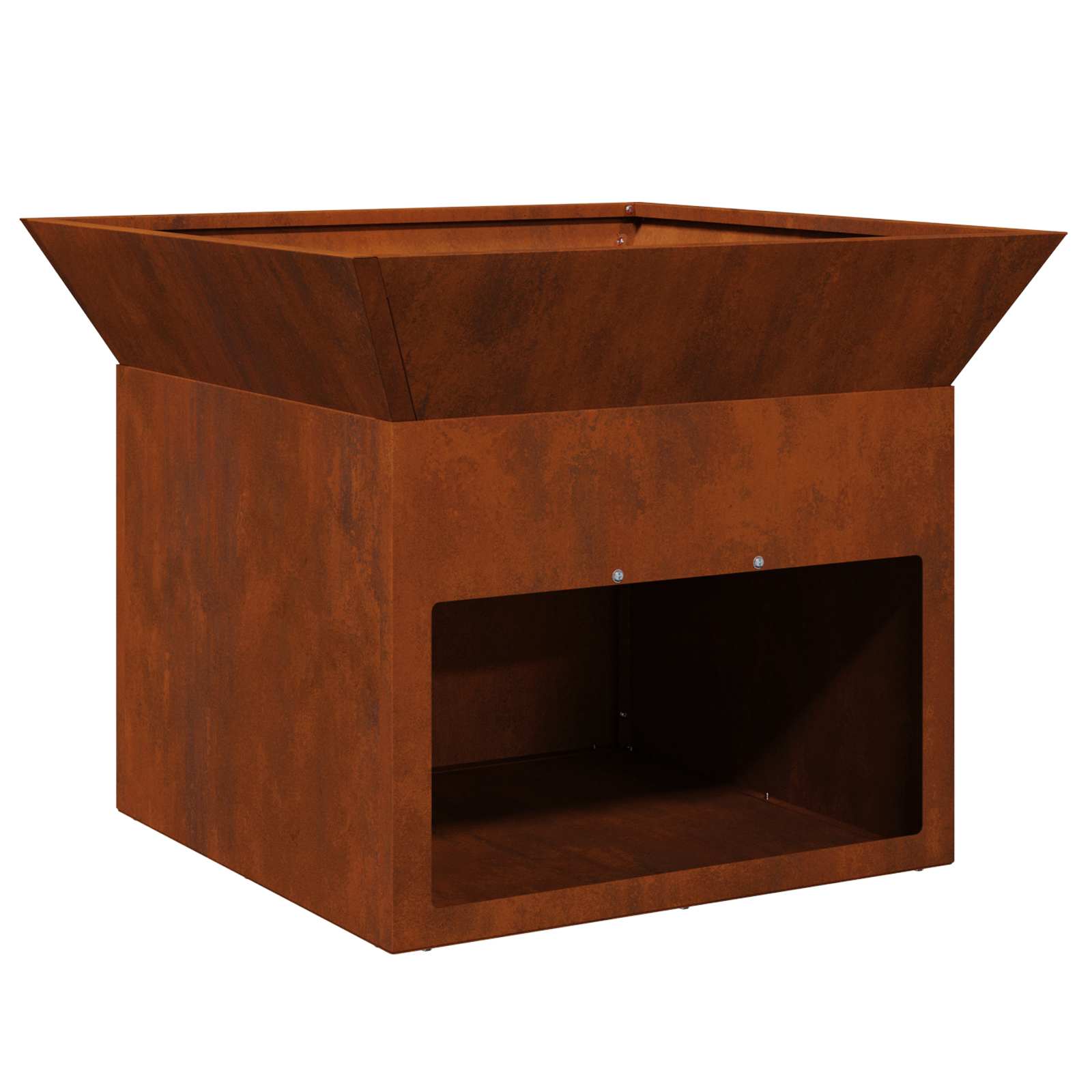 Focolare Ruggine 50 x 50 x 40 cm acciaio corten