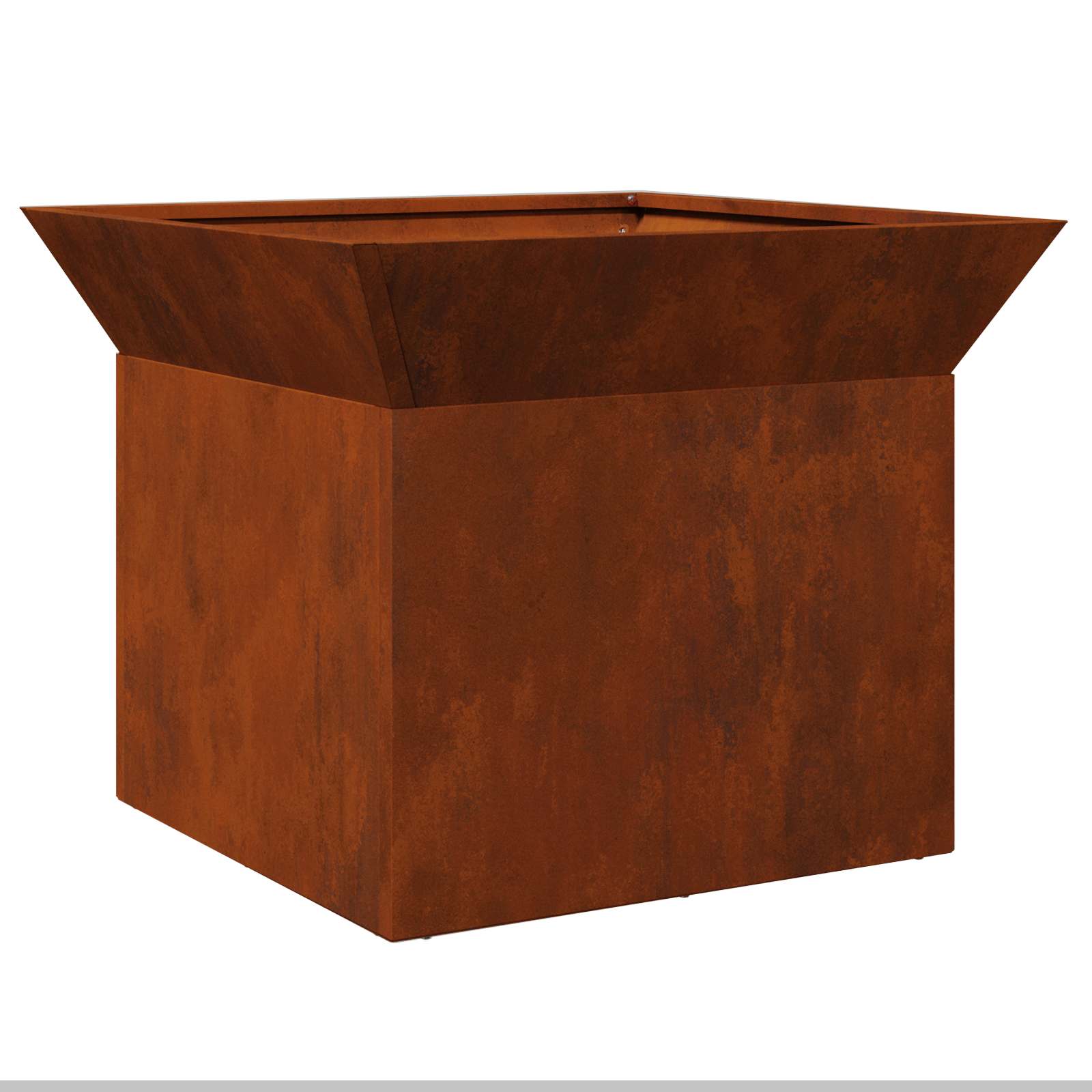 Focolare Ruggine 50 x 50 x 40 cm acciaio corten