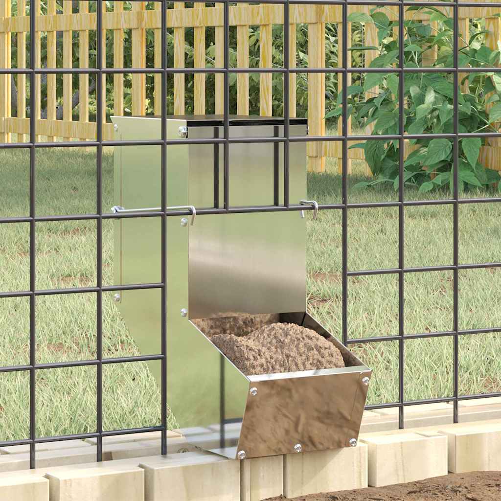 Mangiatore per conigli Argento 12,5 x 26 x 28,5 cm 1 kg