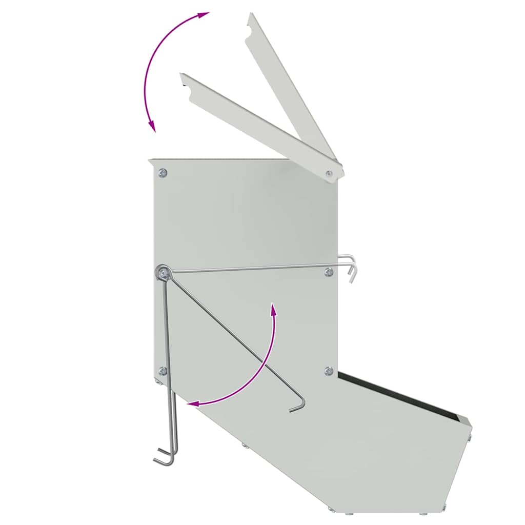 Mangiatore per conigli Argento 12,5 x 26 x 28,5 cm 1 kg