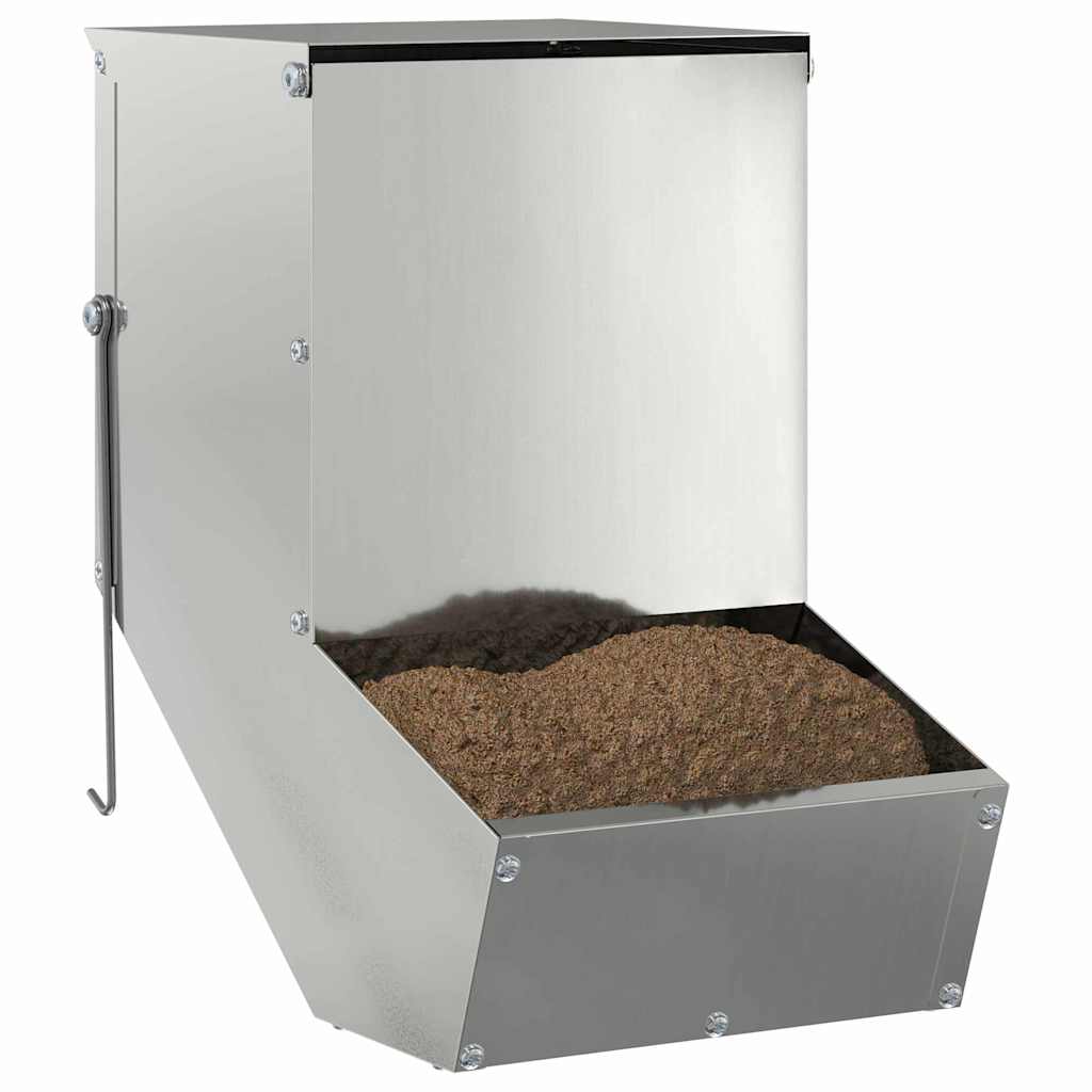 Mangiatore per conigli Argento 17,5 x 26 x 28,5 cm 1,5 kg