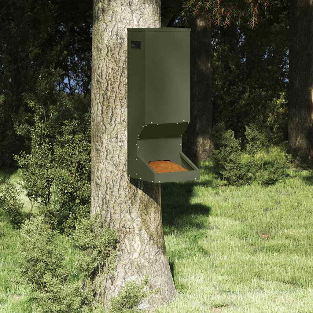 Mangiatore per cervi Verde oliva 28 x 30 x 80 cm