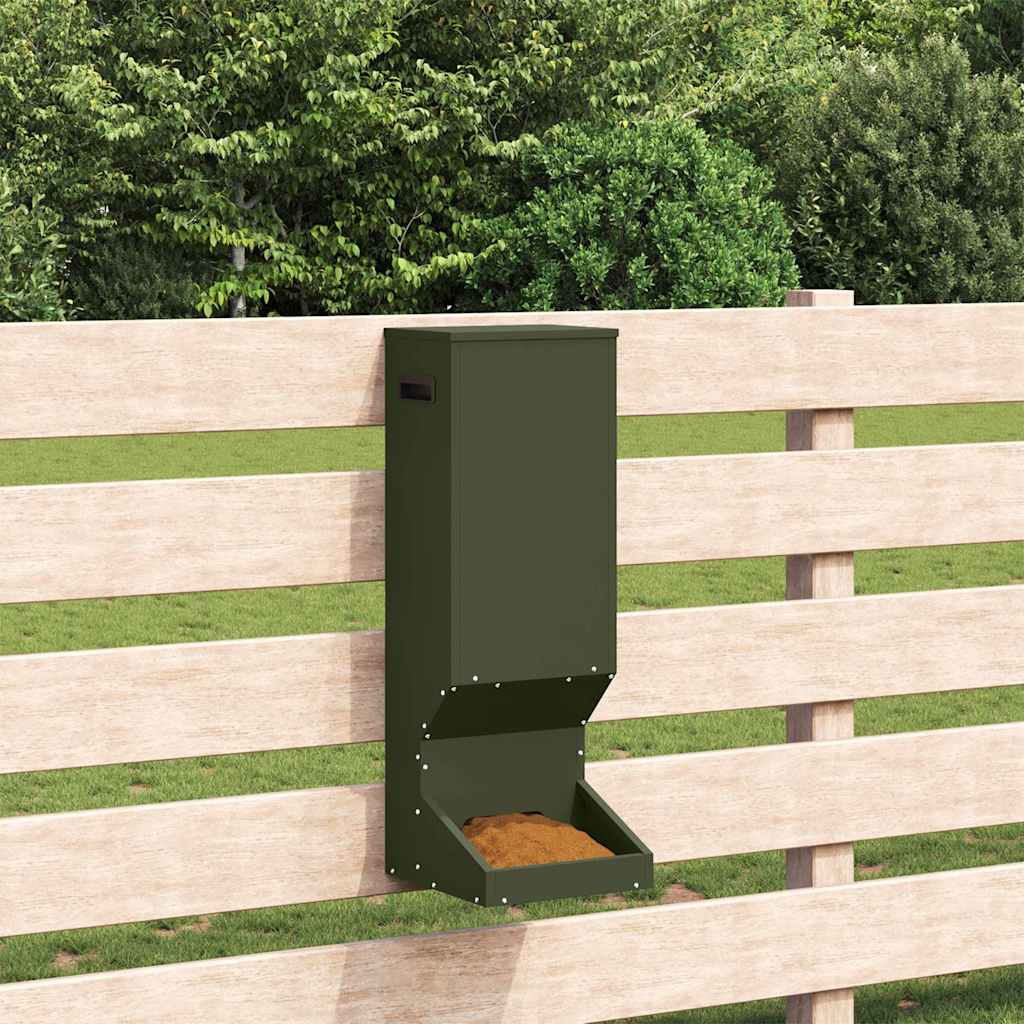 Mangiatore per cervi Verde oliva 28 x 30 x 80 cm