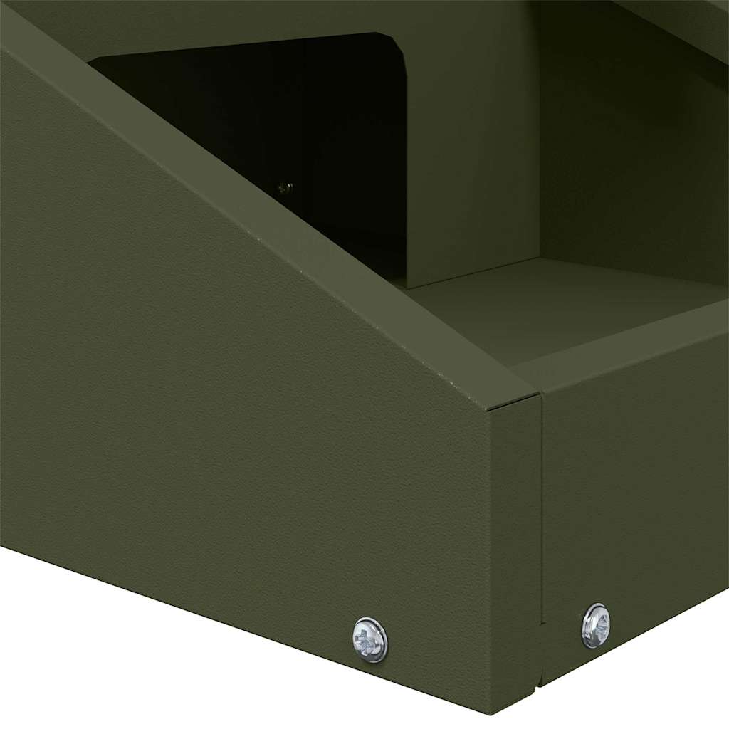 Mangiatore per cervi Verde oliva 28 x 30 x 80 cm