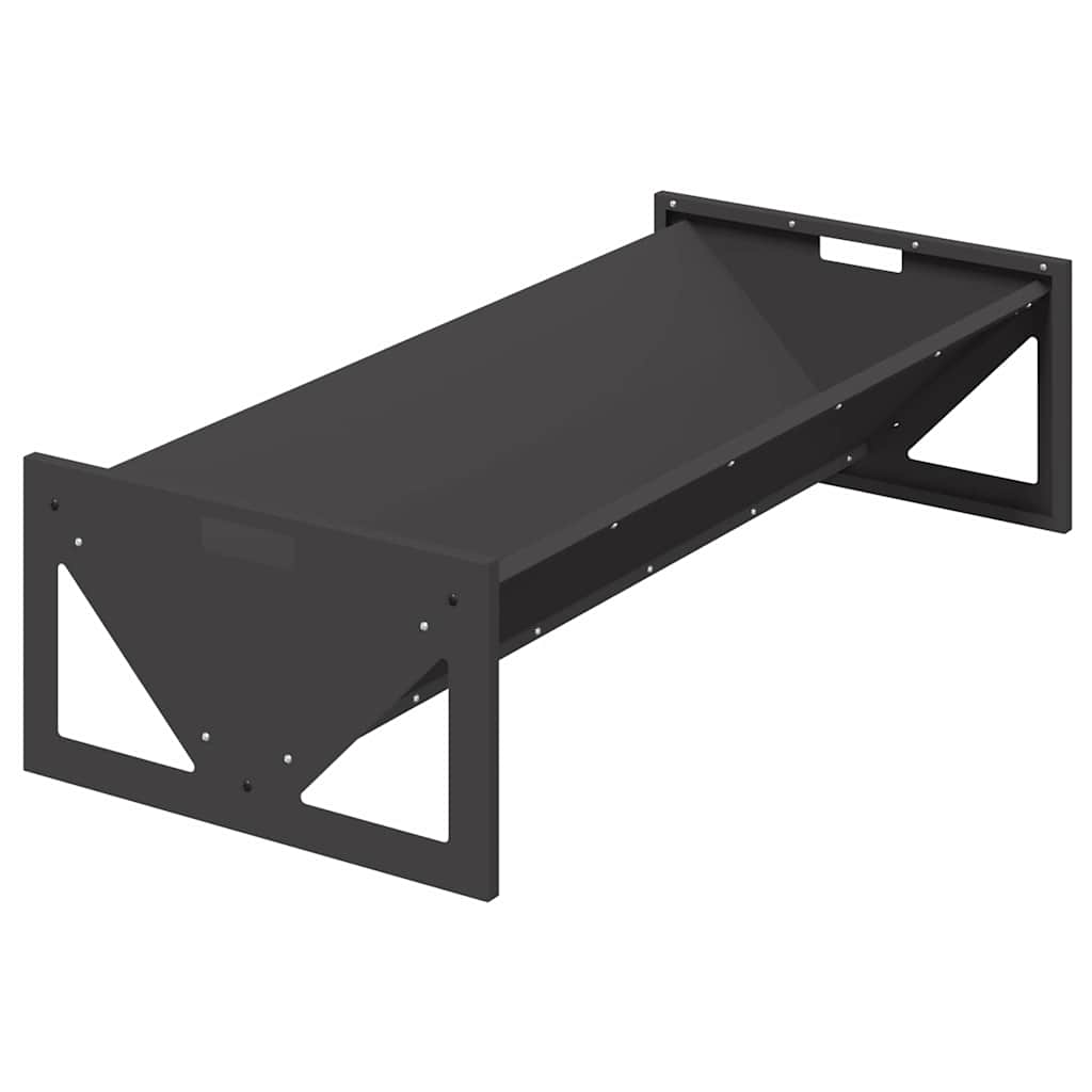 Abbeveratoio per bestiame Nero 108 x 50 x 28 cm 10 kg