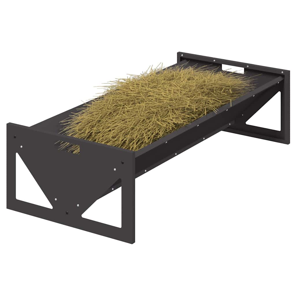 Abbeveratoio per bestiame Nero 108 x 50 x 28 cm 10 kg