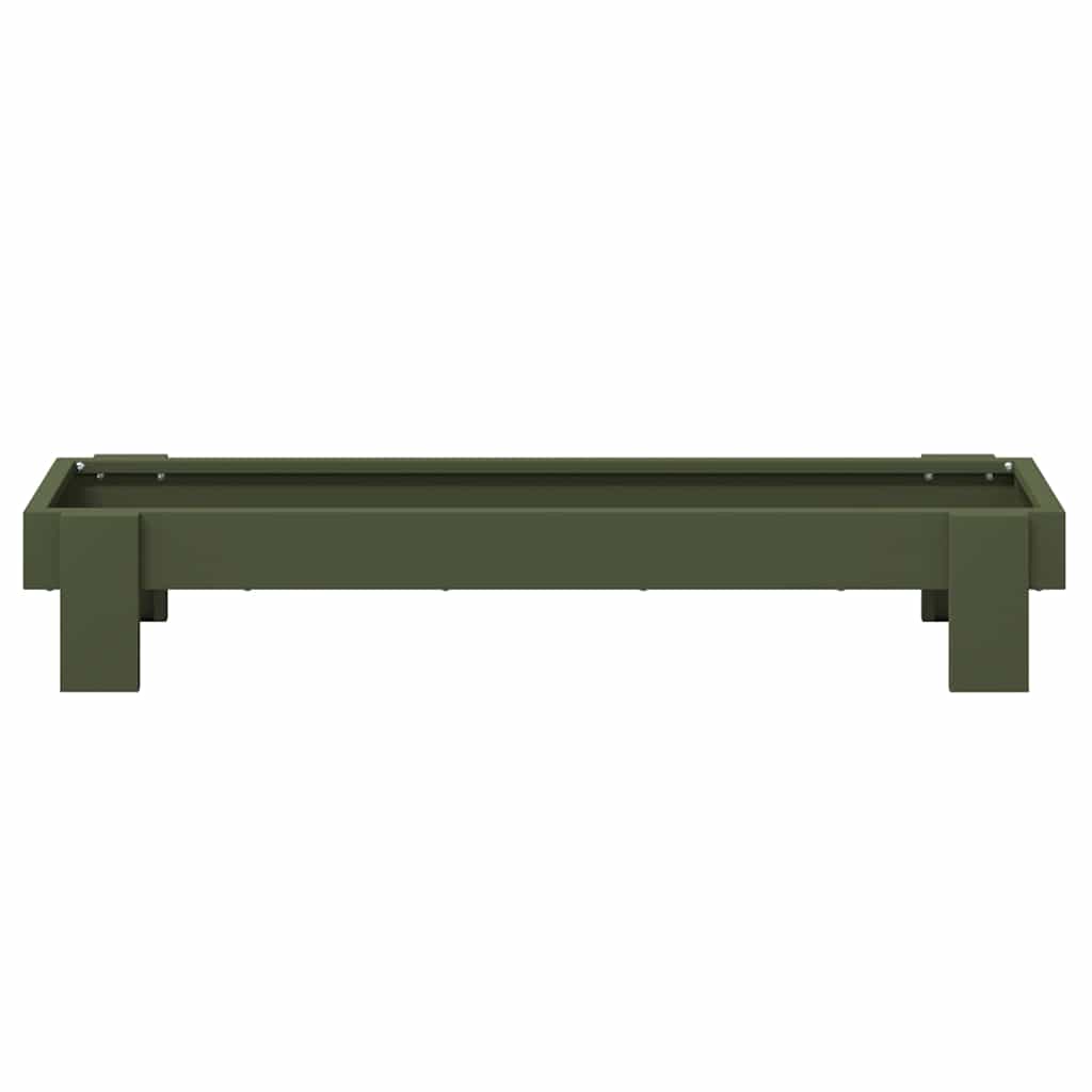 Mangiatoia per polli Verde oliva 80 x 28 x 13.5 cm
