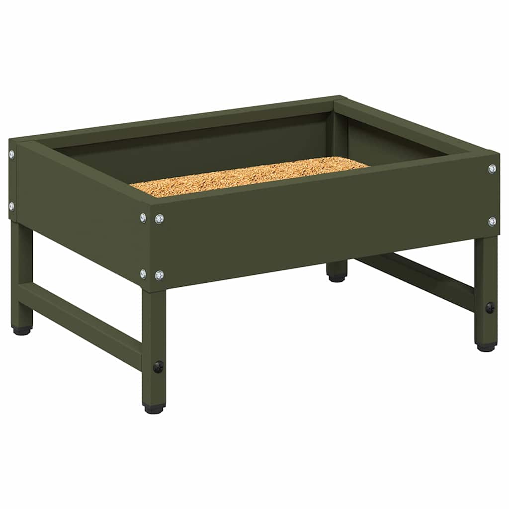 Mangiatore per Uccelli Verde oliva 80 x 28 x 13.5 cm