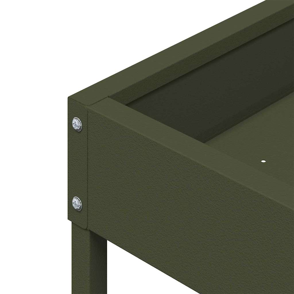 Mangiatore per Uccelli Verde oliva 80 x 28 x 13.5 cm