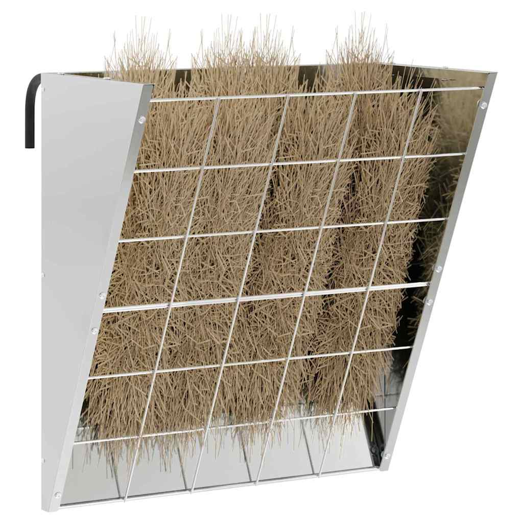 Mangiatore Appeso per Fieno Argento 61 x 33 x 66 cm 5 kg
