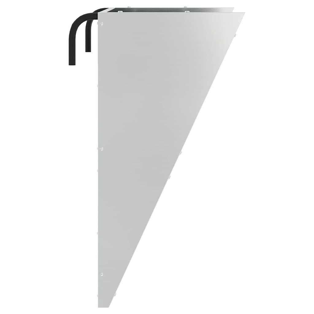 Mangiatore Appeso per Fieno Argento 61 x 33 x 66 cm 5 kg