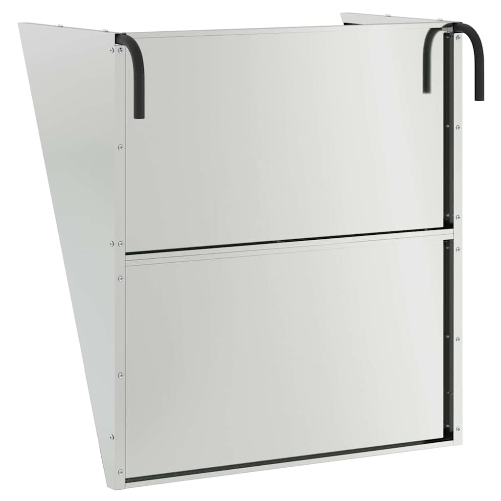 Mangiatore Appeso per Fieno Argento 61 x 33 x 66 cm 5 kg