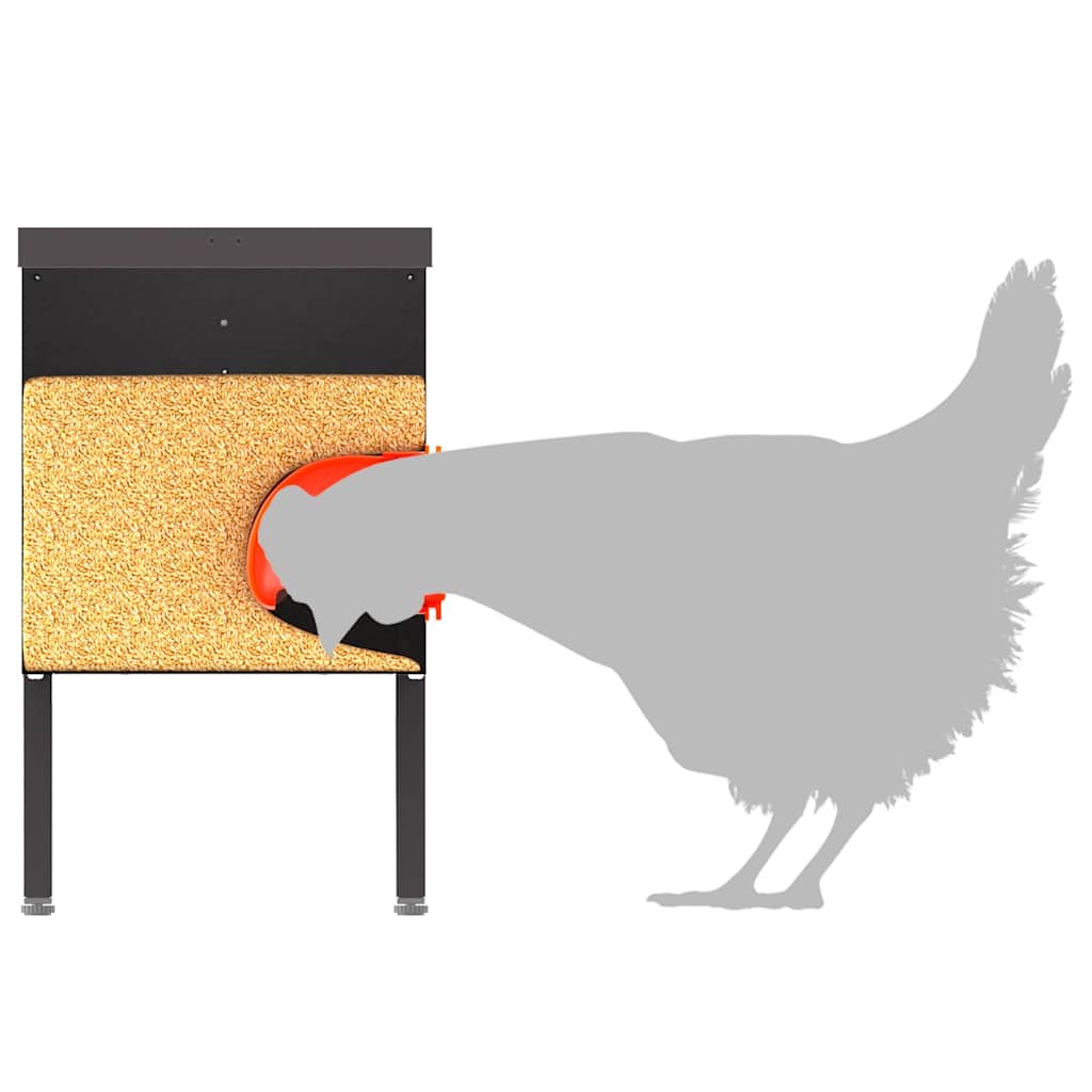 Feeder per pollo Nero 41,5 x 20,5 x 33 cm