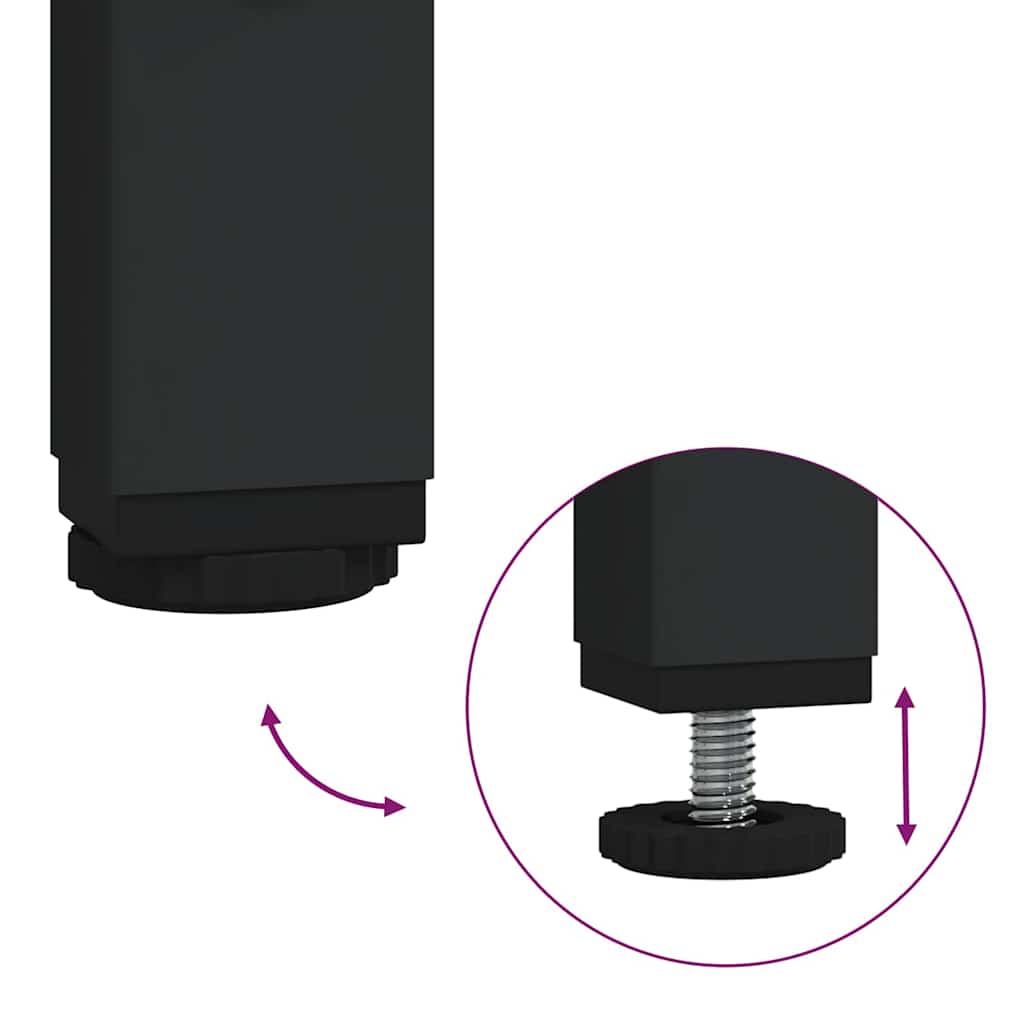 Mangiatore per Bestiame Nero 100 x 60 x 90 cm 15 kg
