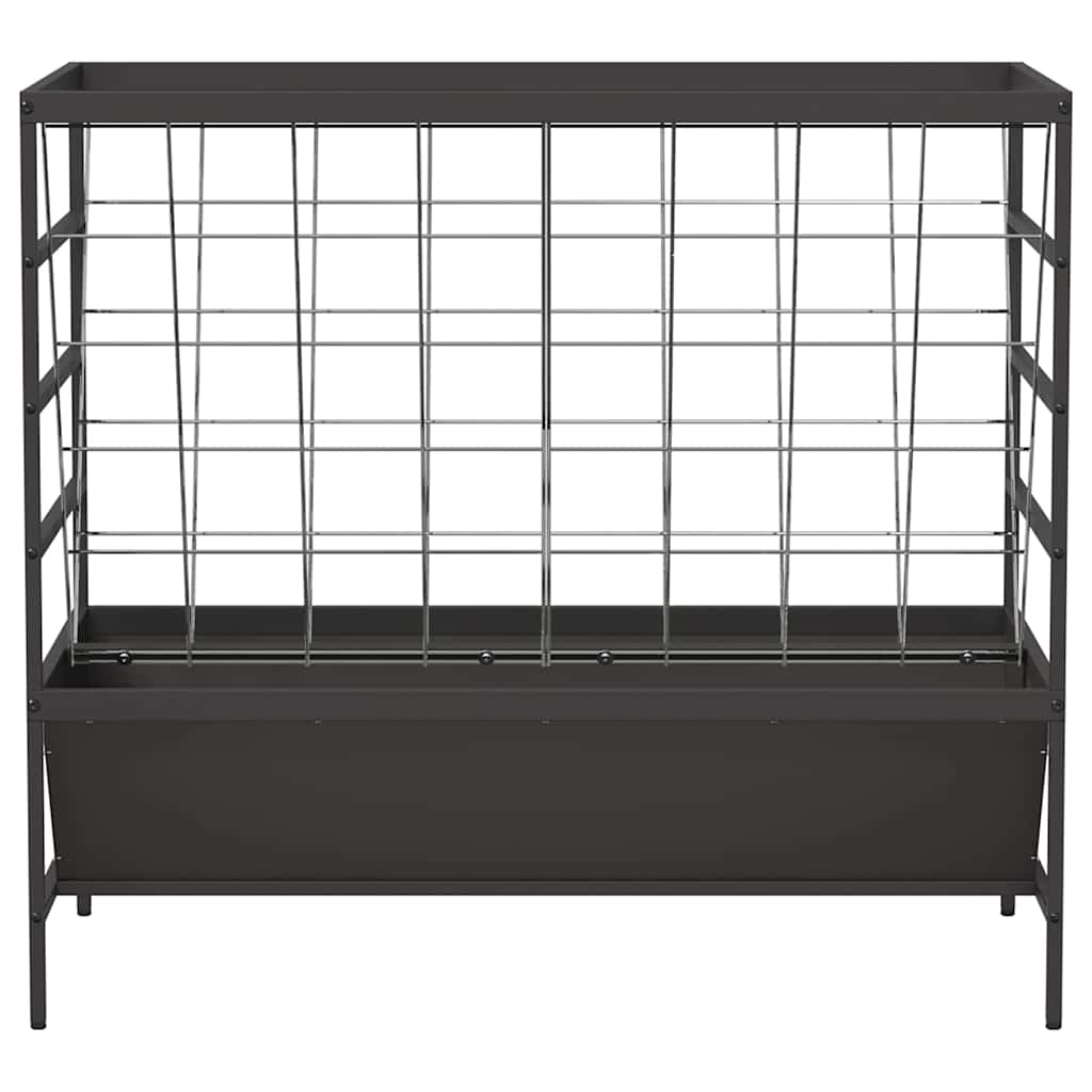 Mangiatore per Bestiame Nero 100 x 60 x 90 cm 15 kg