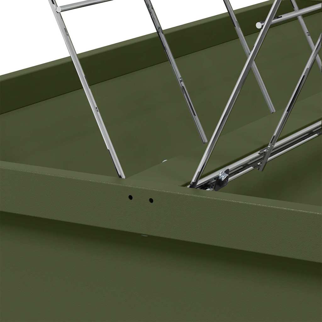 Mangiatore per Bestiame Verde Oliva 100 x 60 x 90 cm 15 kg
