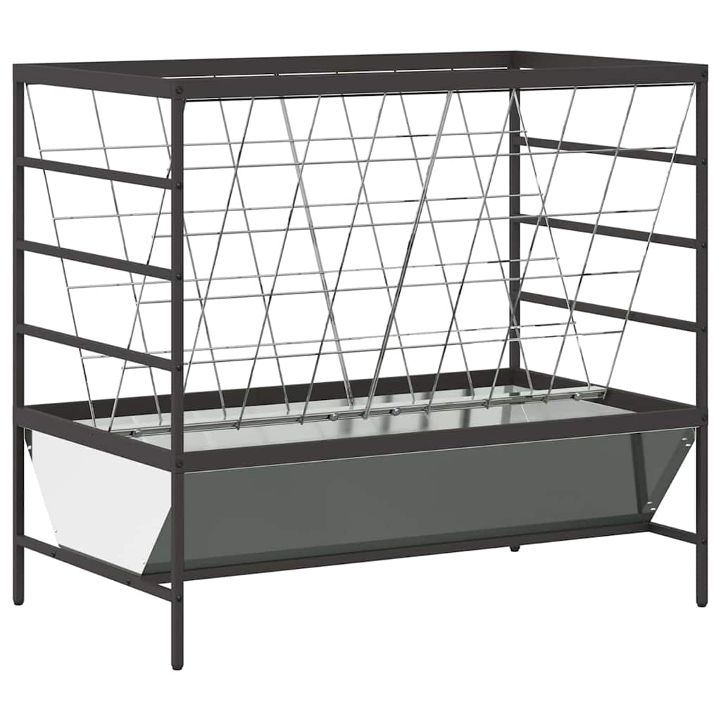 Mangiatore per Bestiame Argento 100 x 60 x 90 cm 15 kg