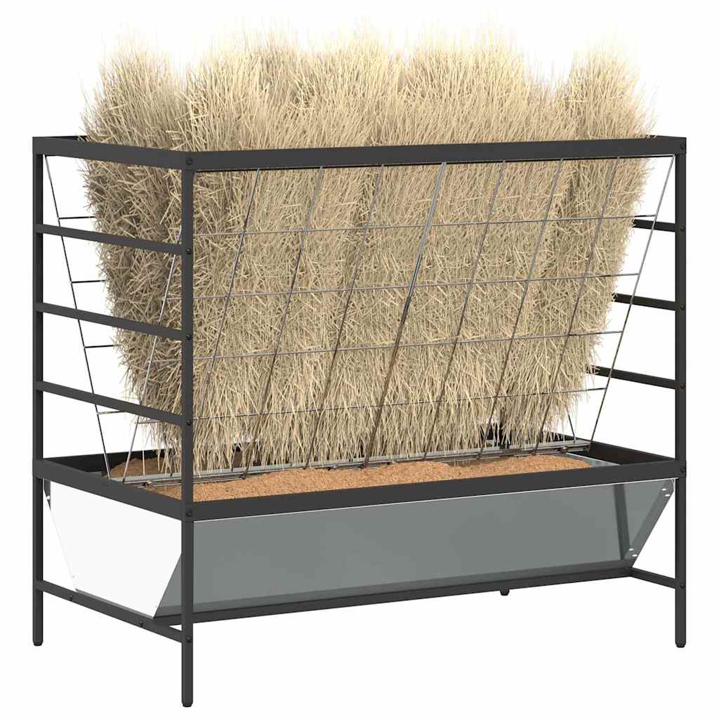 Mangiatore per Bestiame Argento 100 x 60 x 90 cm 15 kg