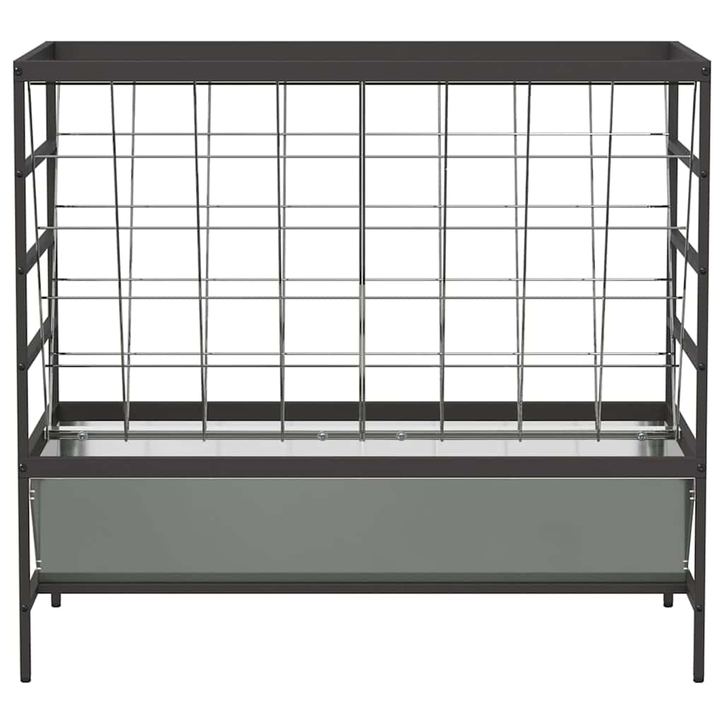 Mangiatore per Bestiame Argento 100 x 60 x 90 cm 15 kg