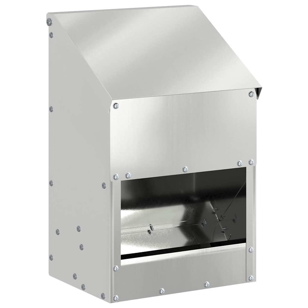 Feeder per pollo Argento 21 x 16 x 33 cm 3 kg Acciaio zincato