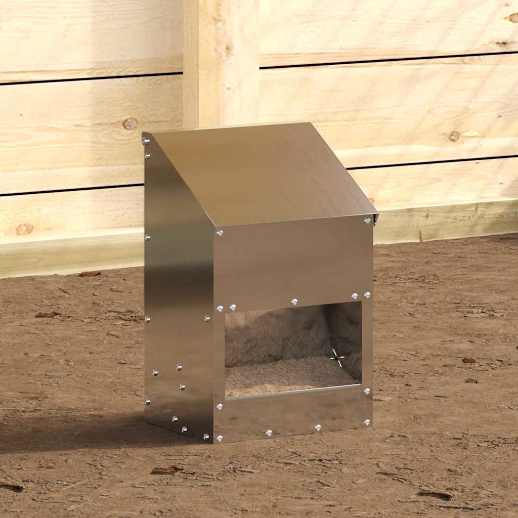 Feeder per pollo Argento 21 x 16 x 33 cm 3 kg Acciaio zincato