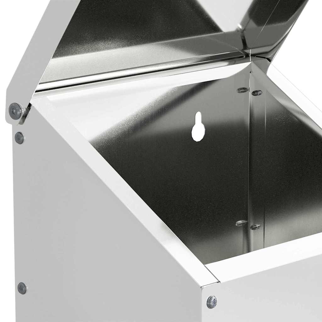 Feeder per pollo Argento 21 x 16 x 33 cm 3 kg Acciaio zincato