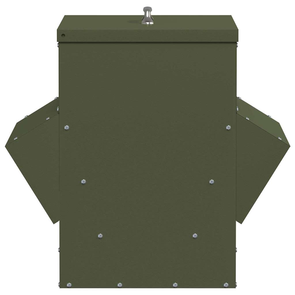 Feeder per pollo Verde Oliva 40,5 x 45 x 41 cm 20 kg