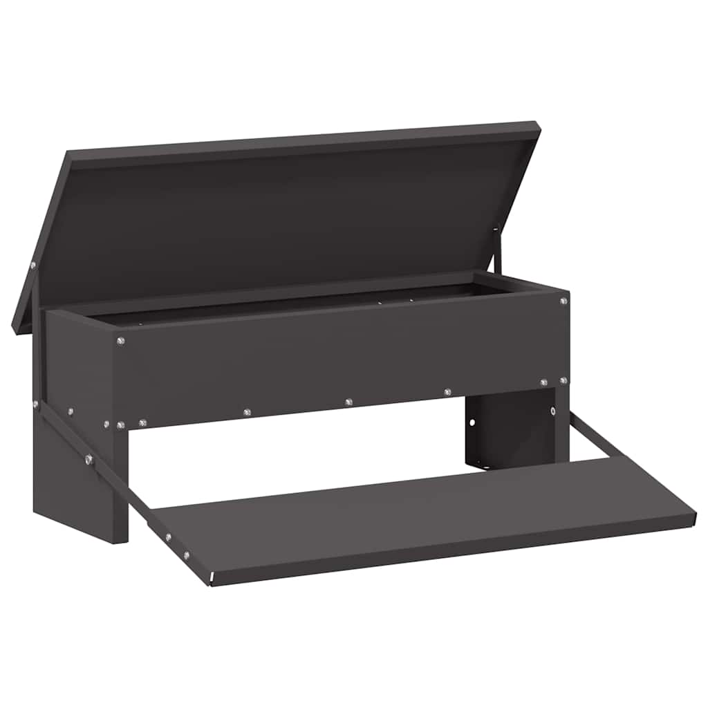 Mangiatore a Pedale per Pollo Nero 48,5 x 39,5 x 19 cm 5 kg