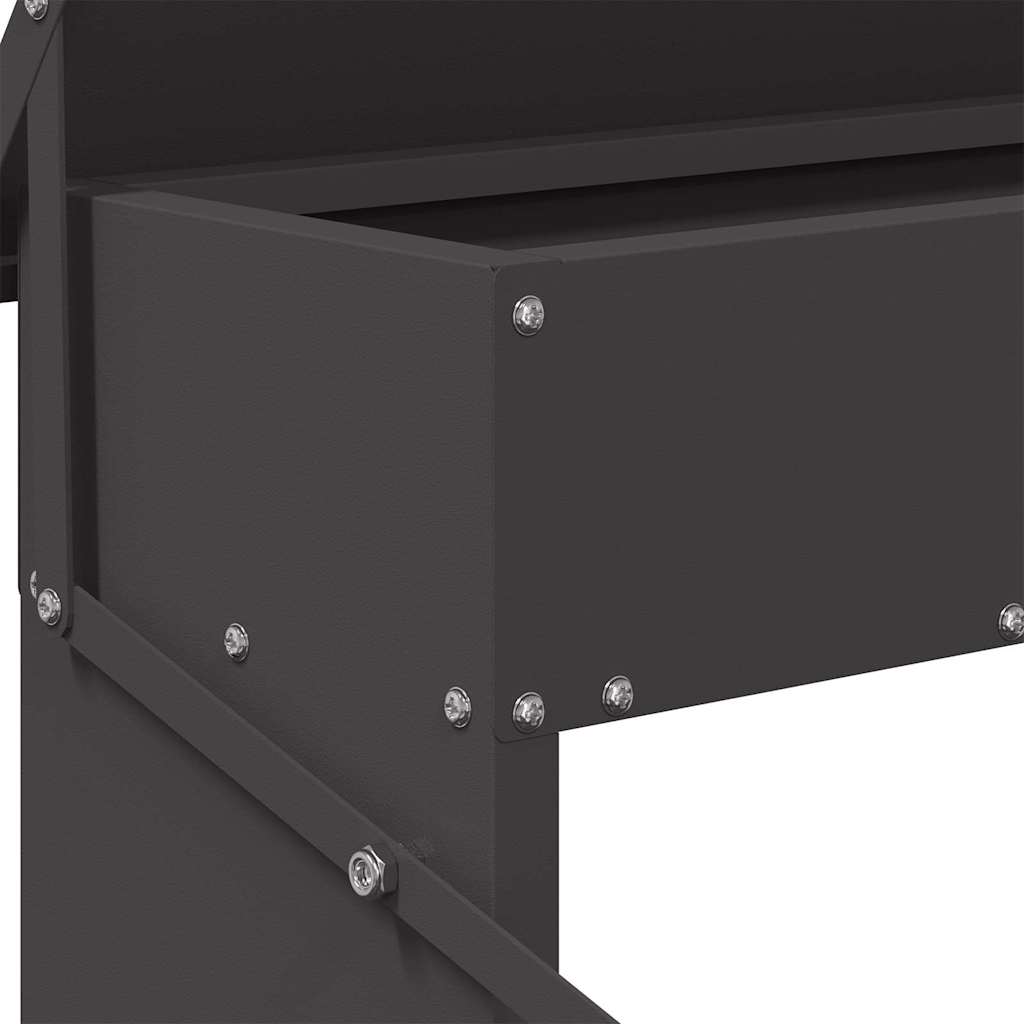Mangiatore a Pedale per Pollo Nero 48,5 x 39,5 x 19 cm 5 kg