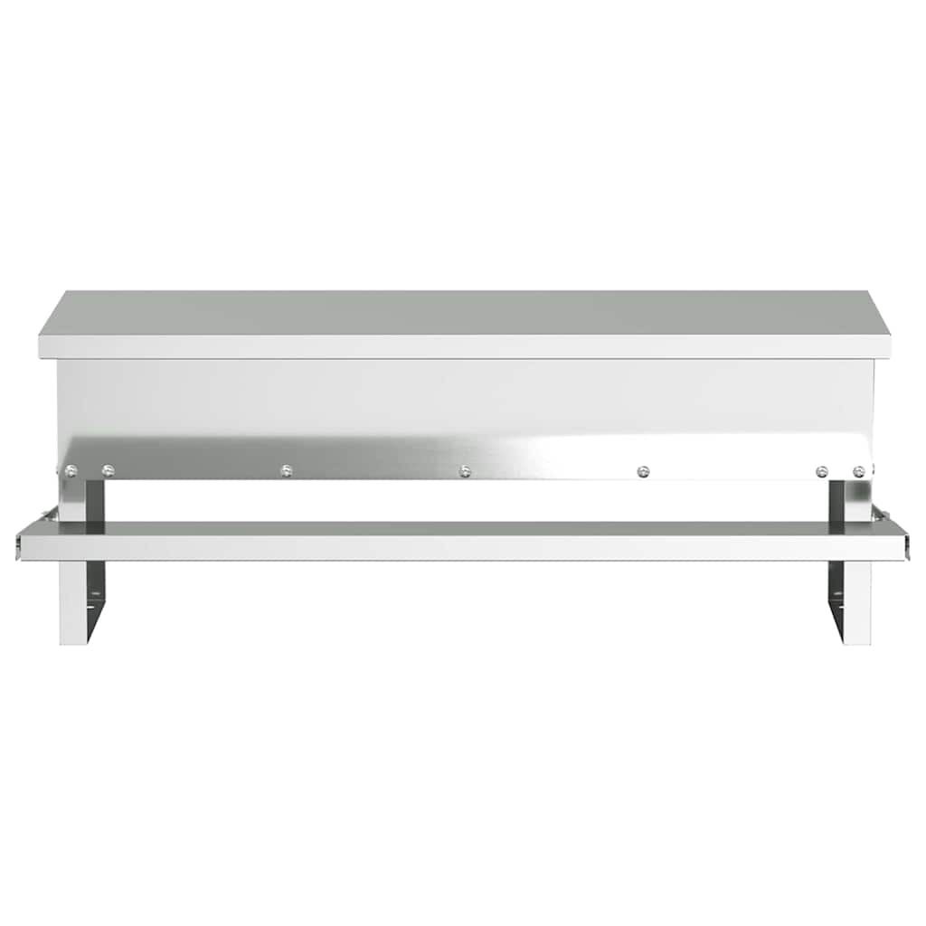 Mangiatore a Pedale per Pollo Argento 48,5 x 39,5 x 19 cm 5 kg