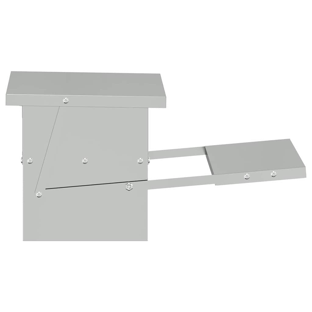 Mangiatore a Pedale per Pollo Argento 48,5 x 39,5 x 19 cm 5 kg
