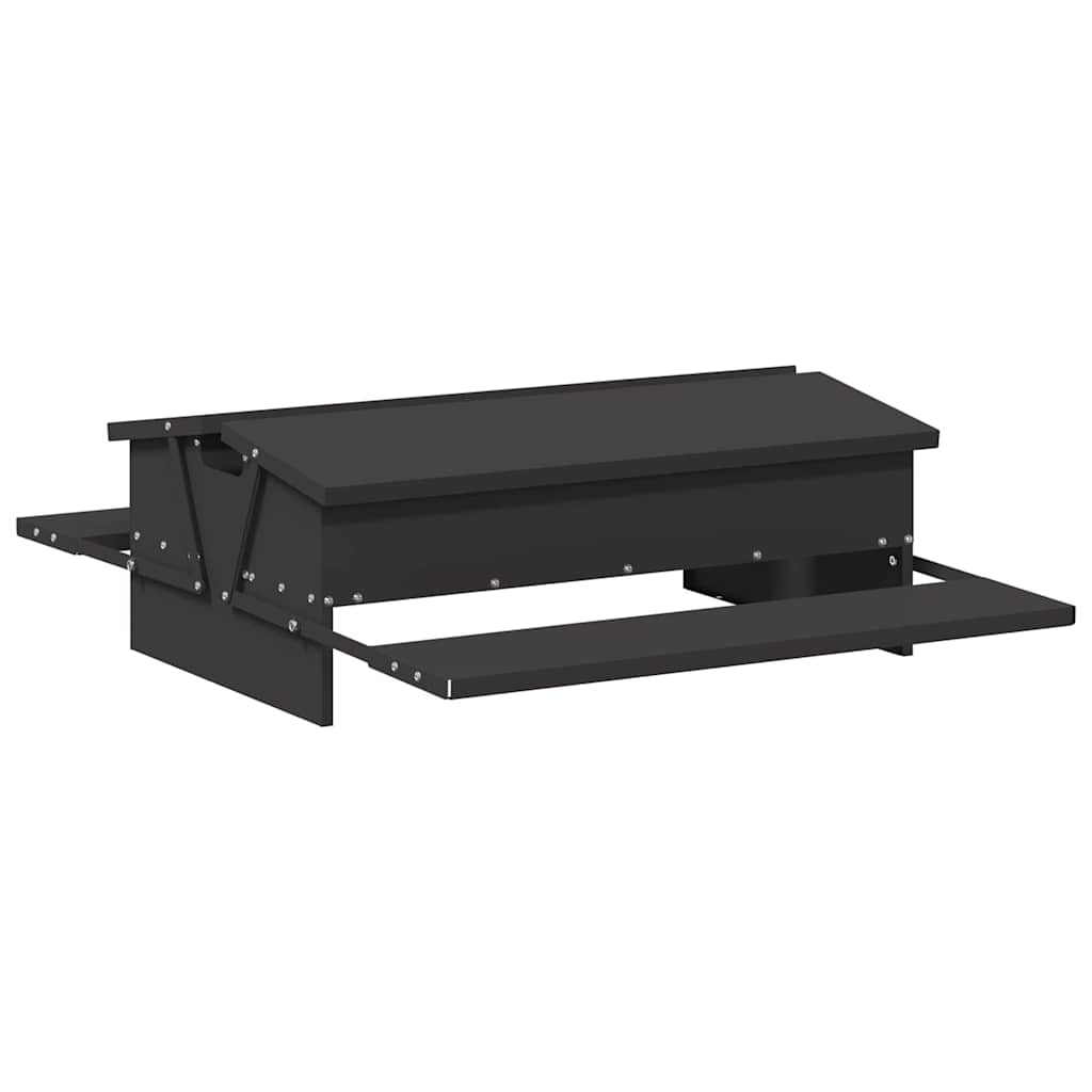 Mangiatore a Pedale per Pollo Nero 75 x 53 x 20,5 cm 10 kg