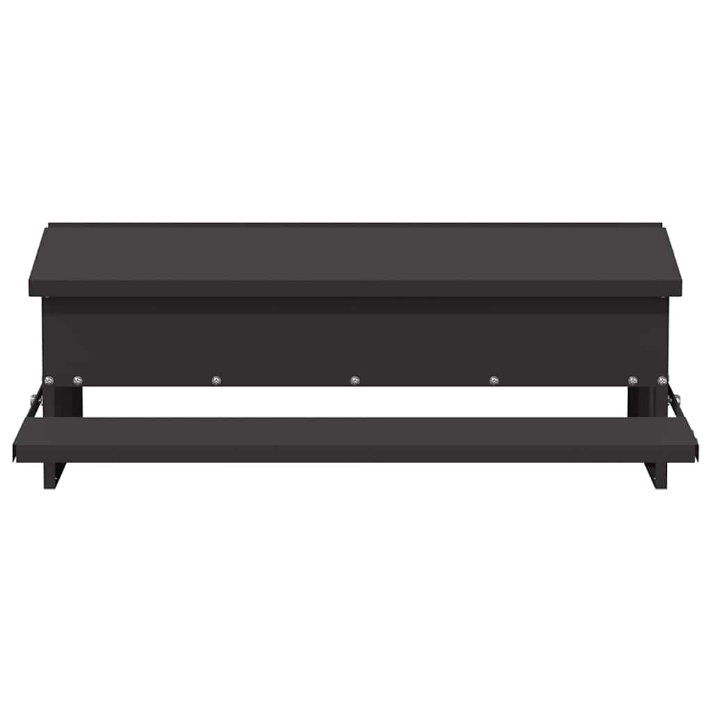 Mangiatore a Pedale per Pollo Nero 75 x 53 x 20,5 cm 10 kg