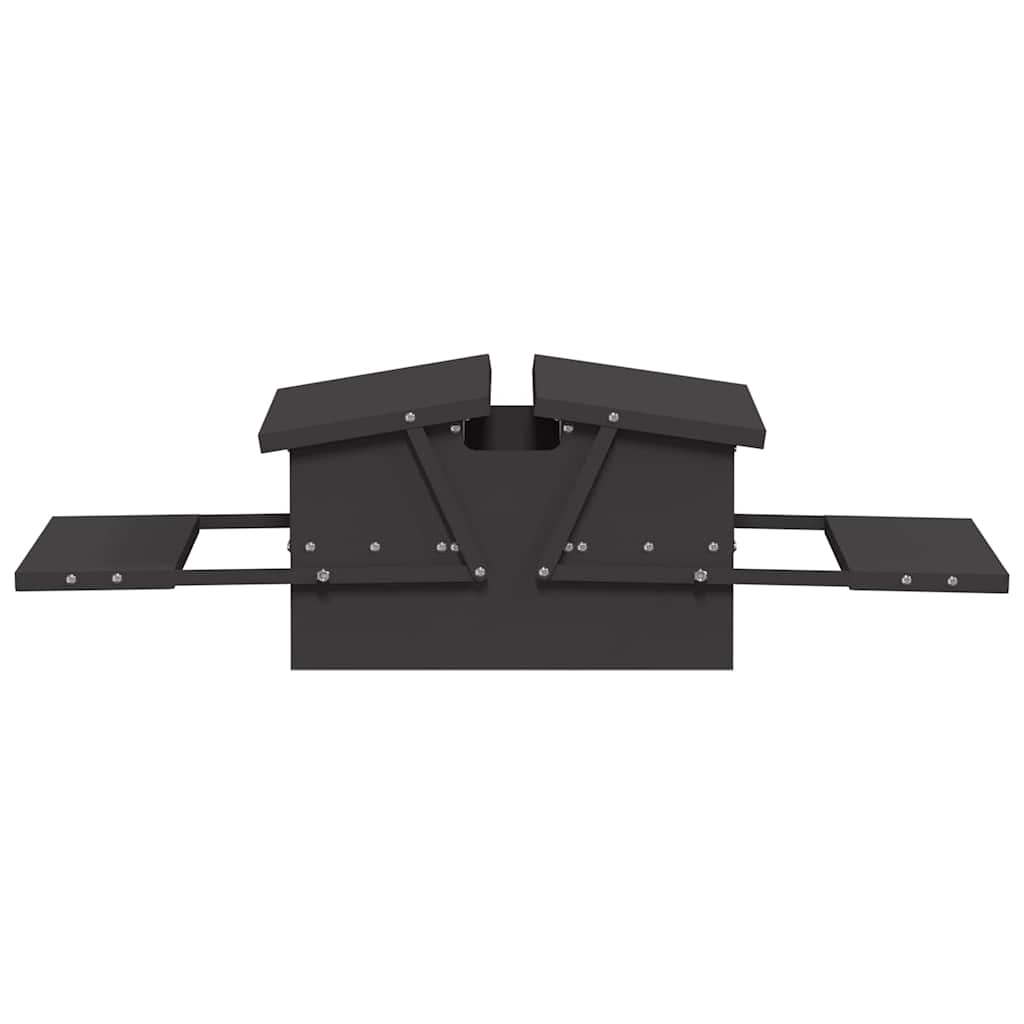Mangiatore a Pedale per Pollo Nero 75 x 53 x 20,5 cm 10 kg