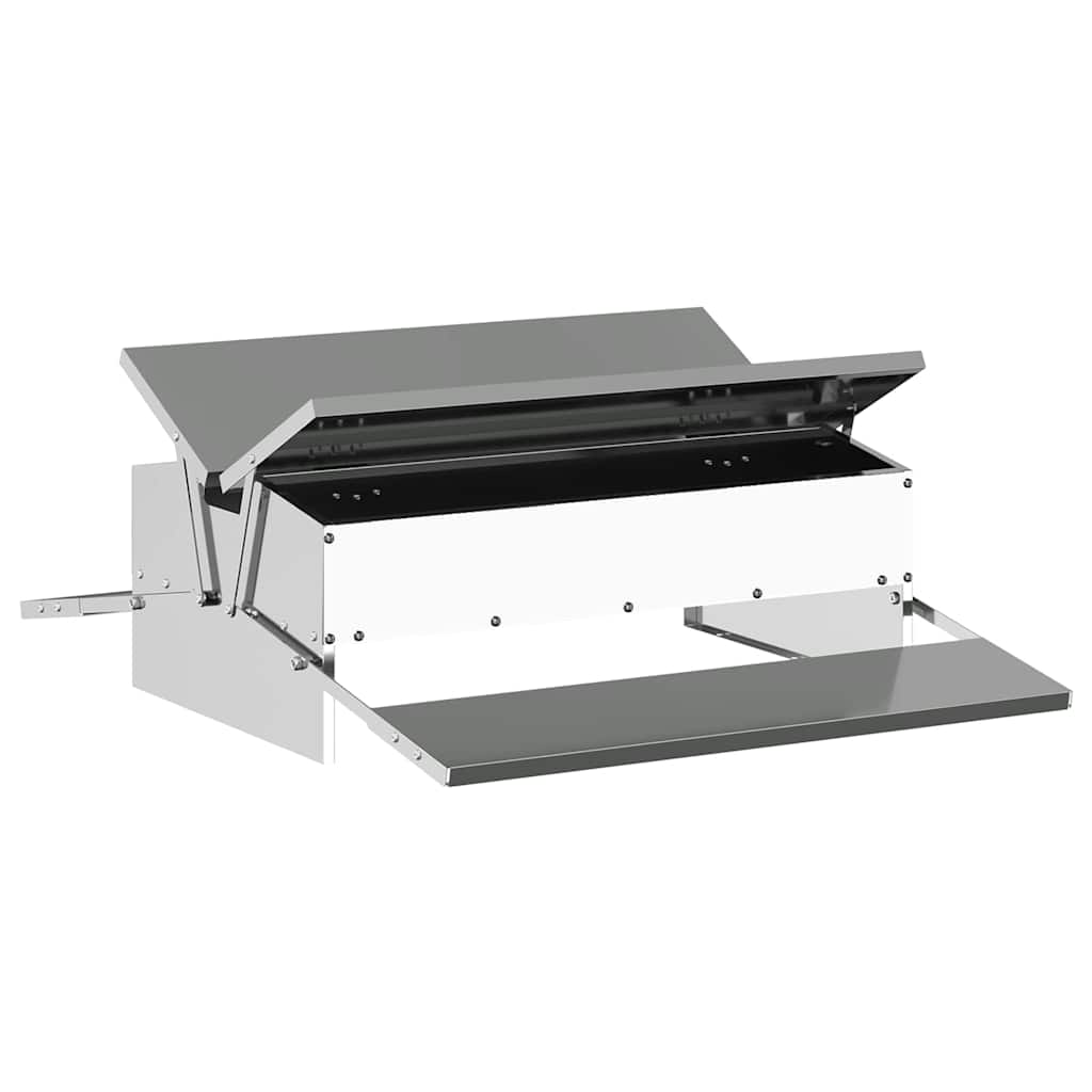 Mangiatore a Pedale per Pollo Argento 75 x 53 x 20,5 cm 10 kg