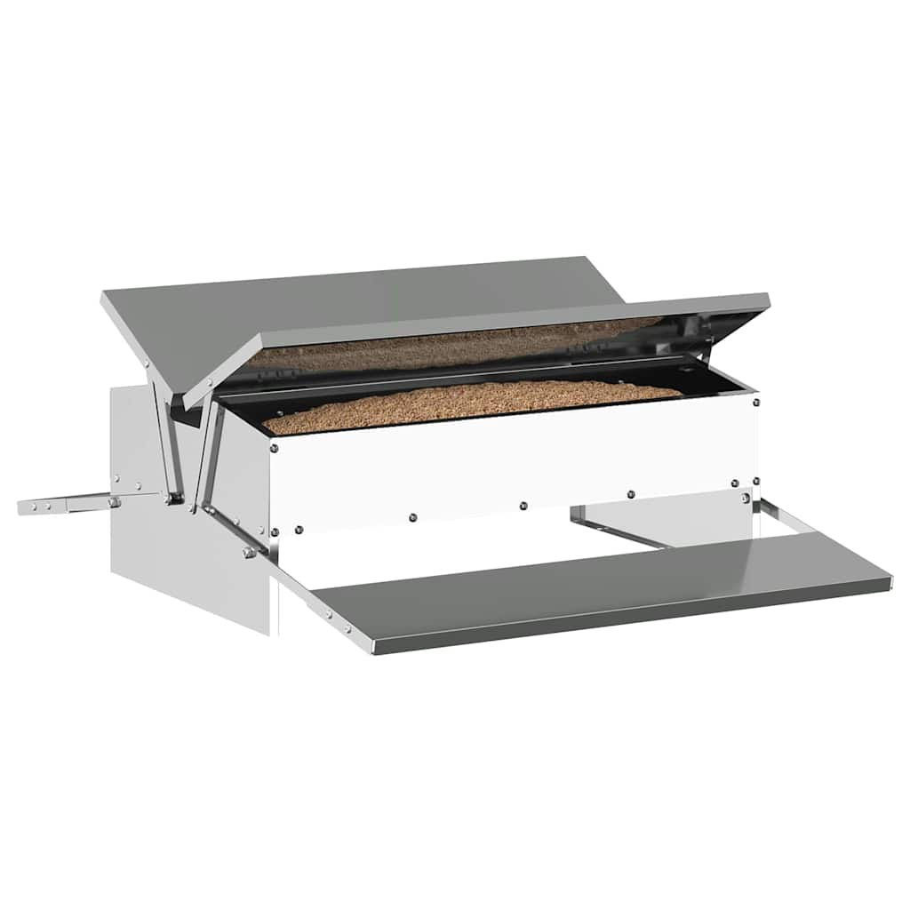 Mangiatore a Pedale per Pollo Argento 75 x 53 x 20,5 cm 10 kg