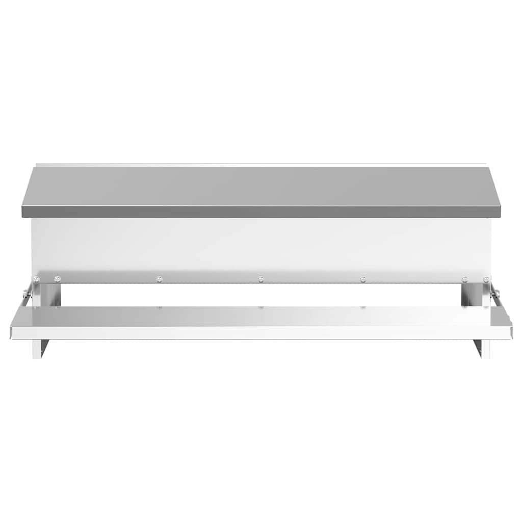 Mangiatore a Pedale per Pollo Argento 75 x 53 x 20,5 cm 10 kg