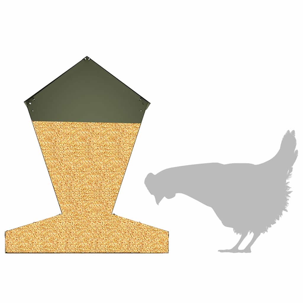 Feeder per pollo Verde oliva 30 x 30 x 39 cm